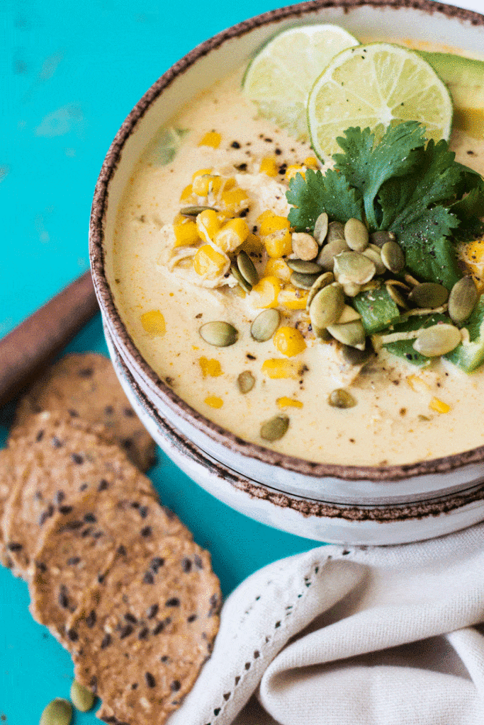 Creamy white chicken chili