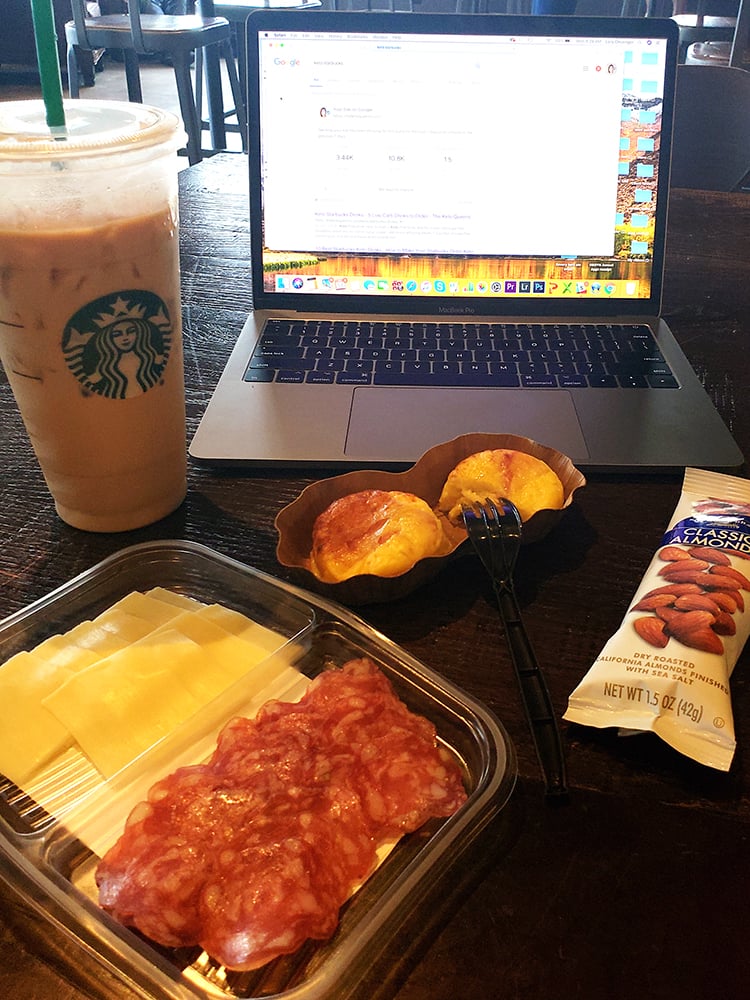 lara's keto food haul at starbucks