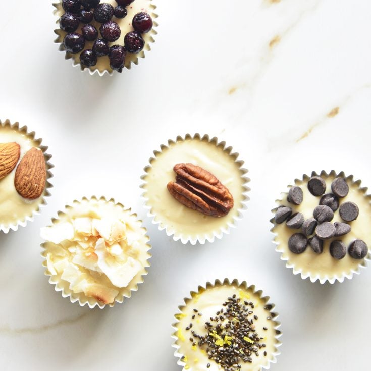 variety of fat bomb flavors