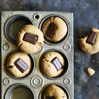 almond butter chocolate kiss cookies featured image