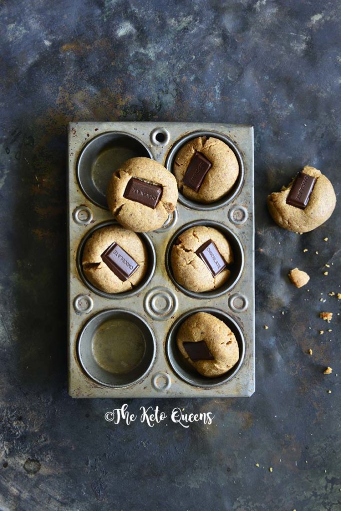 Almond Butter Cookies - Chocolate Kiss Cookies
