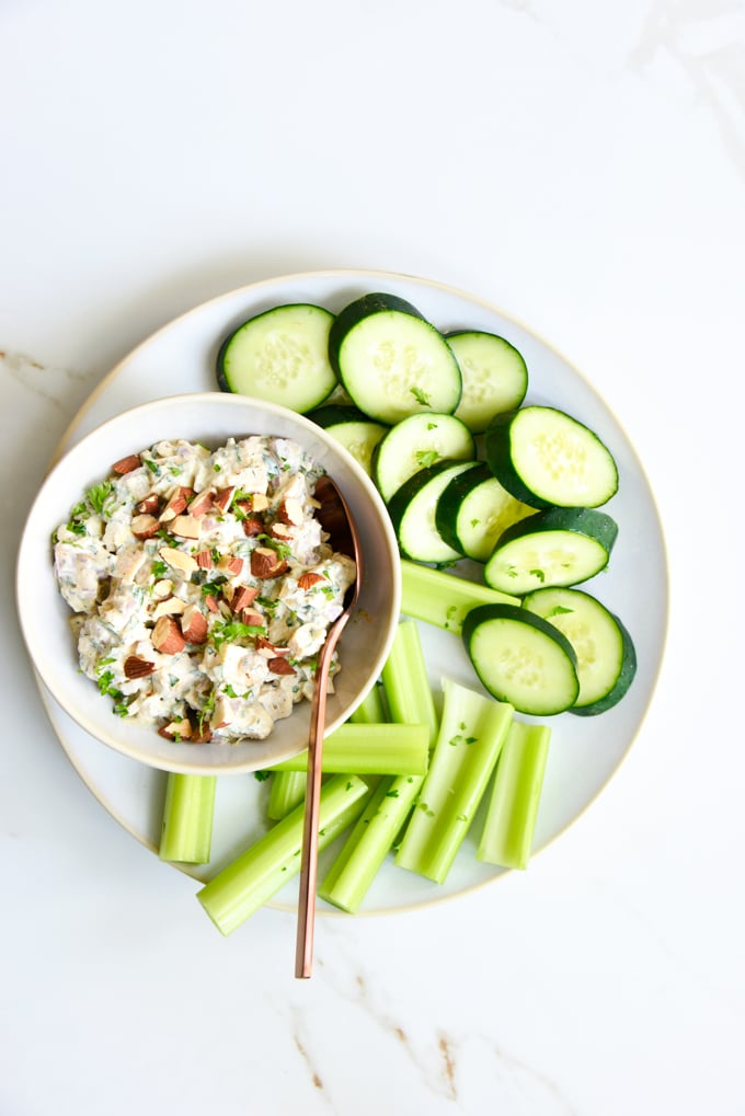 The Best Chicken Salad Recipe should not only be quick and easy, but packed full of flavor just like ours! This keto chicken salad can be made using rotisserie chicken, canned chicken, grilled chicken or freshly cooked shredded chicken.