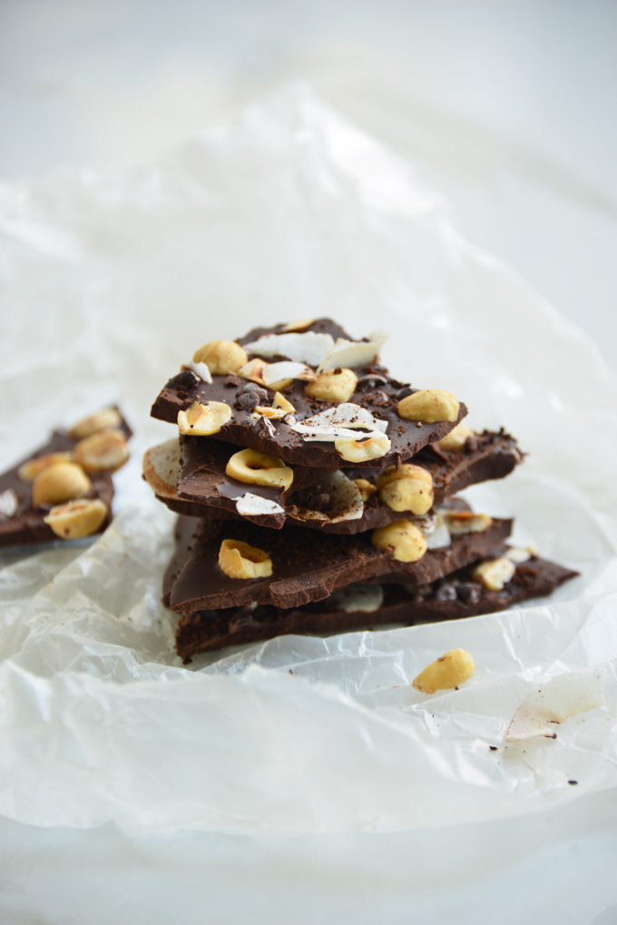 Coconut Hazelnut Espresso Chocolate Keto Bark.Our chocolate keto bark is just a snazzy keto chocolate bar, but it will totally impress all of your guests! It's super easy to make and you can switch up the flavor profiles to please even the pickiest of eaters!