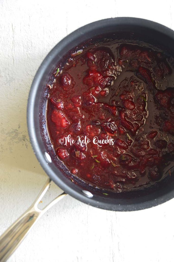 Turkey Sausage Meatballs with Sugar Free Cranberry Sauce