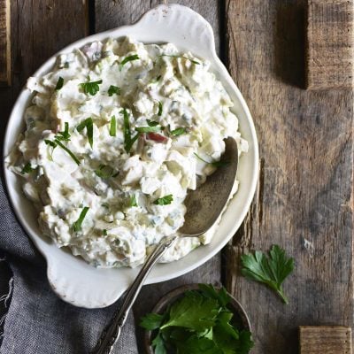 creamy crab salad featured image