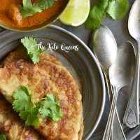 Close Up of Crispy Low Carb Indian Flatbread