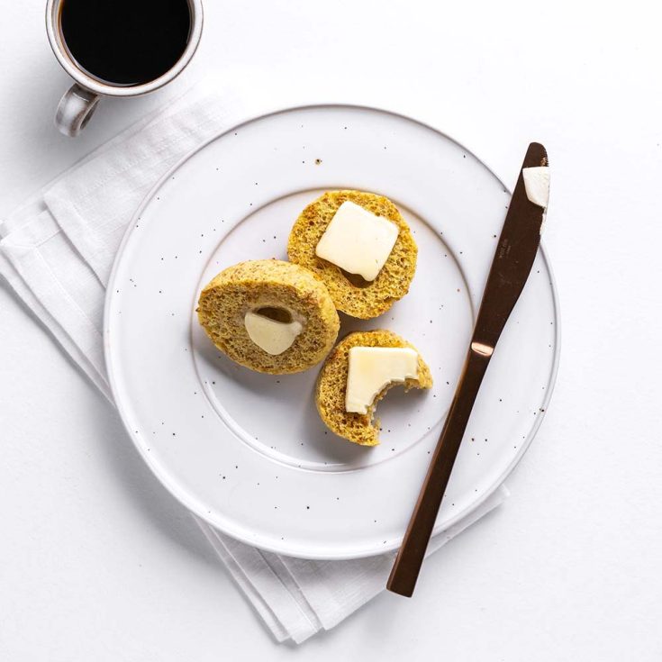 keto english muffin with butter