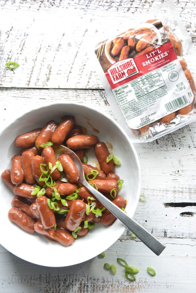 lit'l smokes in a white bowl on a white background
