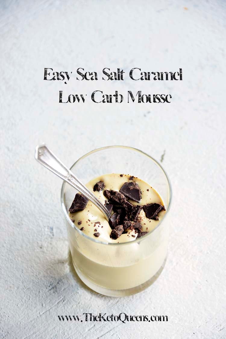 Easy Sea Salt Caramel Low Carb Mousse with Description