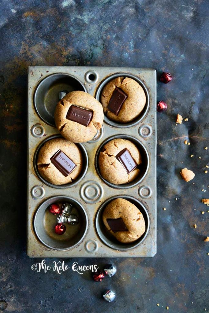 Almond Butter Cookies - Chocolate Kiss Cookies