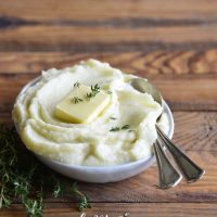 Garlic Butter Mashed Cauliflower 1