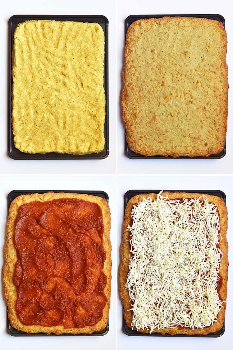 how to assemble keto pizza