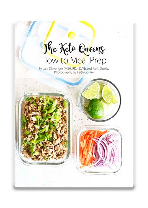 how to meal prep with drop shadow