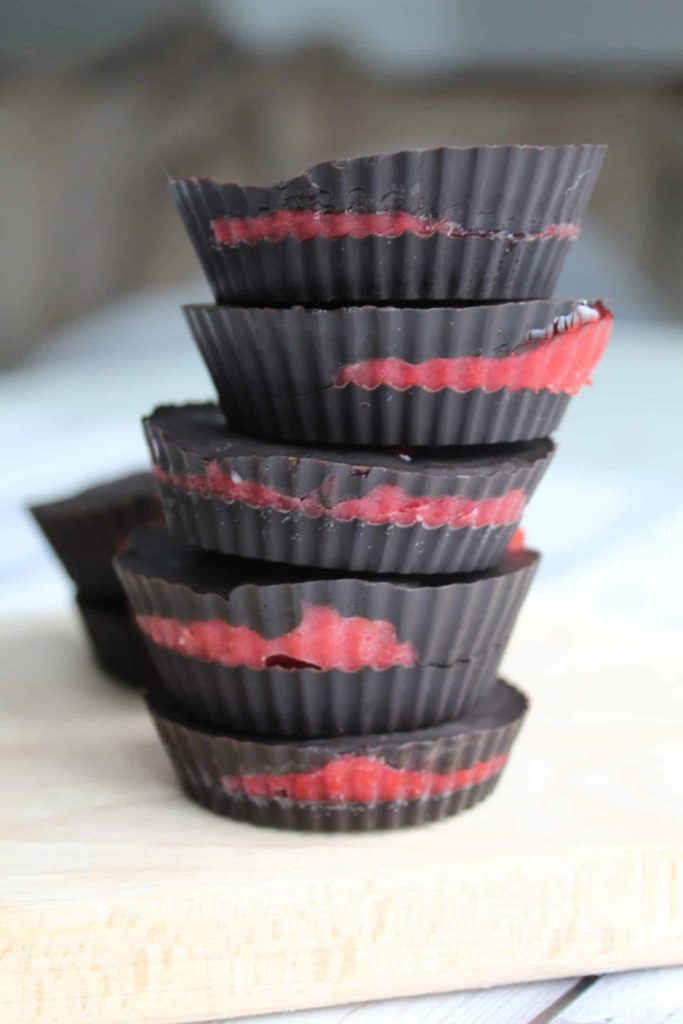 chocolate covered strawberry fat bomb