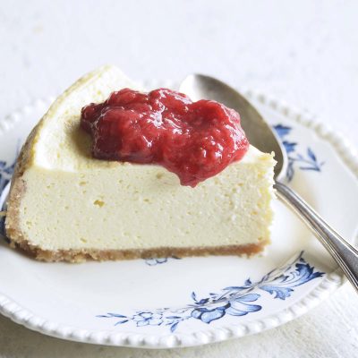instant pot cheesecake feaatured image