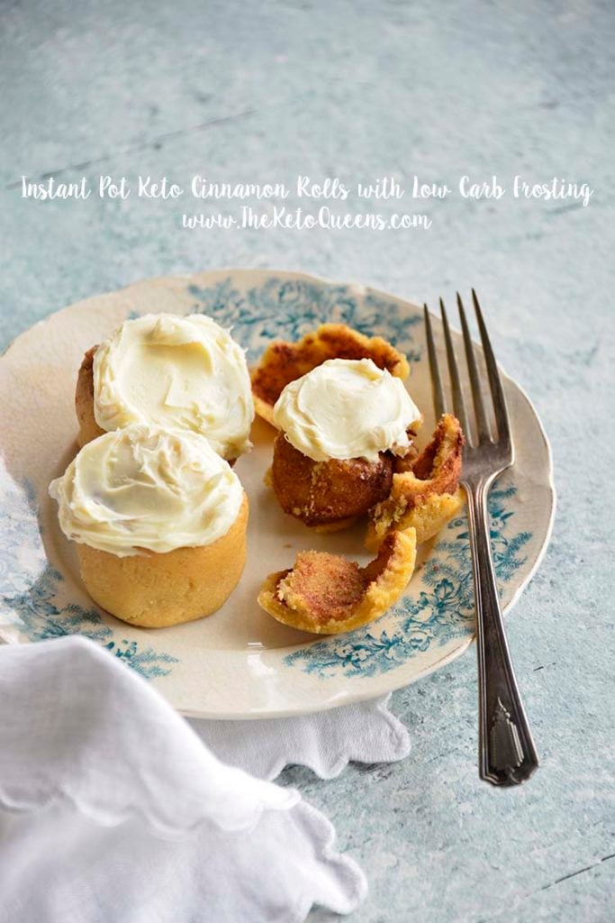 Instant Pot Keto Cinnamon Rolls are great for lazy Sunday mornings. Sweet with delicious keto icing, you'd think these are too good to be true!