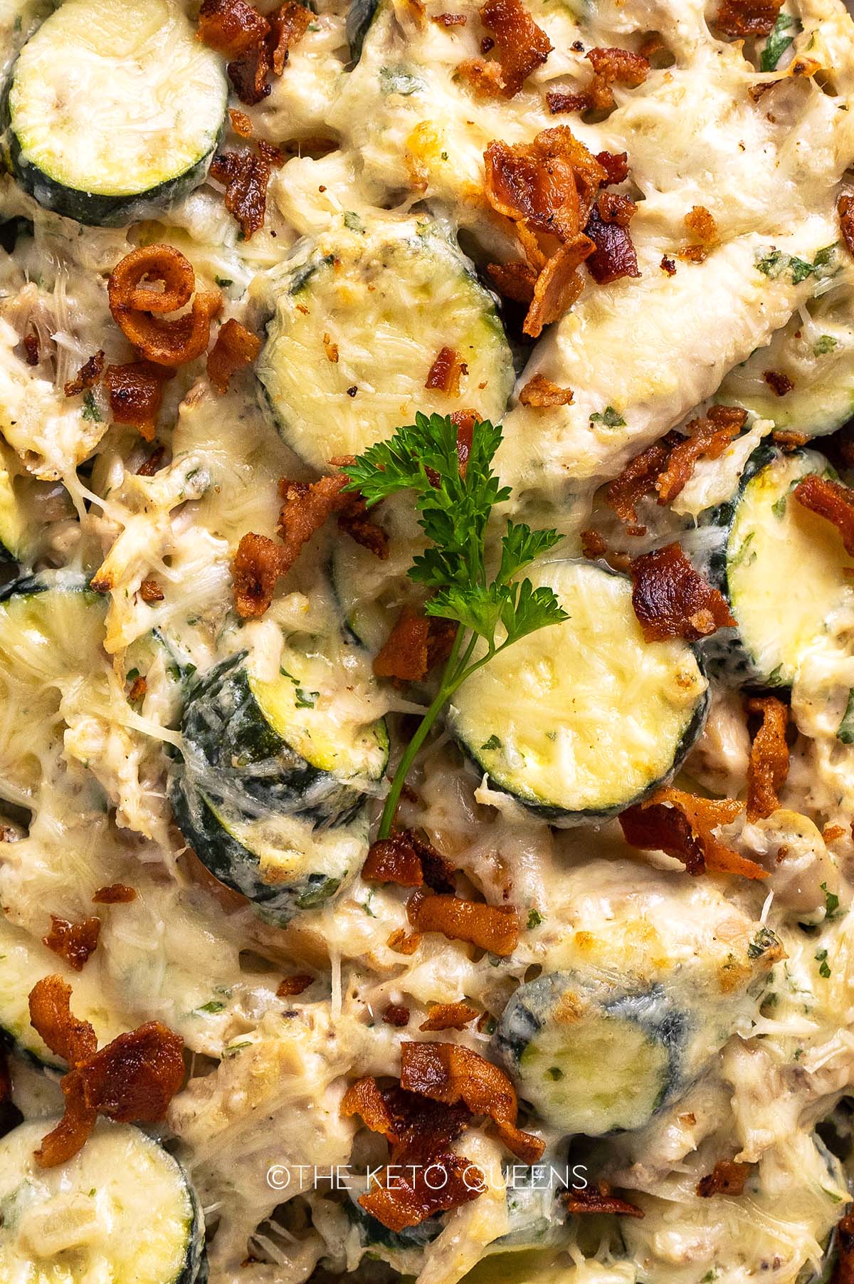 keto chicken cordon blue casserole