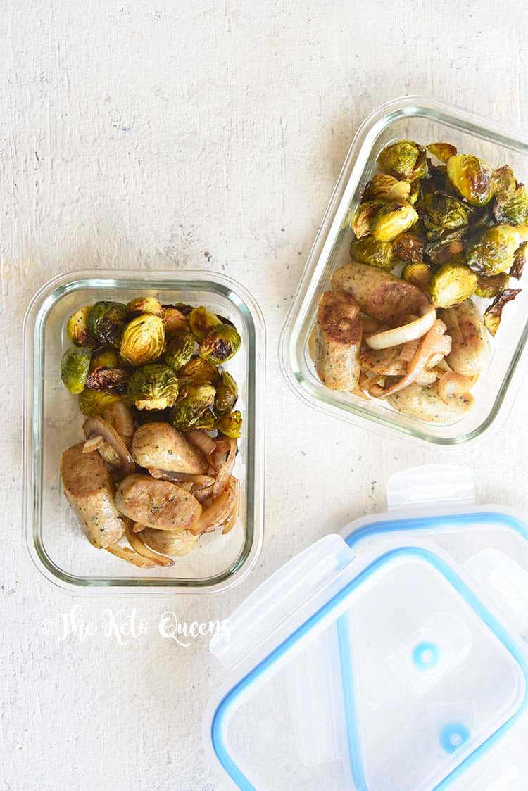 Keto Chicken Sausage Sheet Pan Dinner