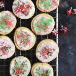 keto christmas sugar cookies with icing featured image