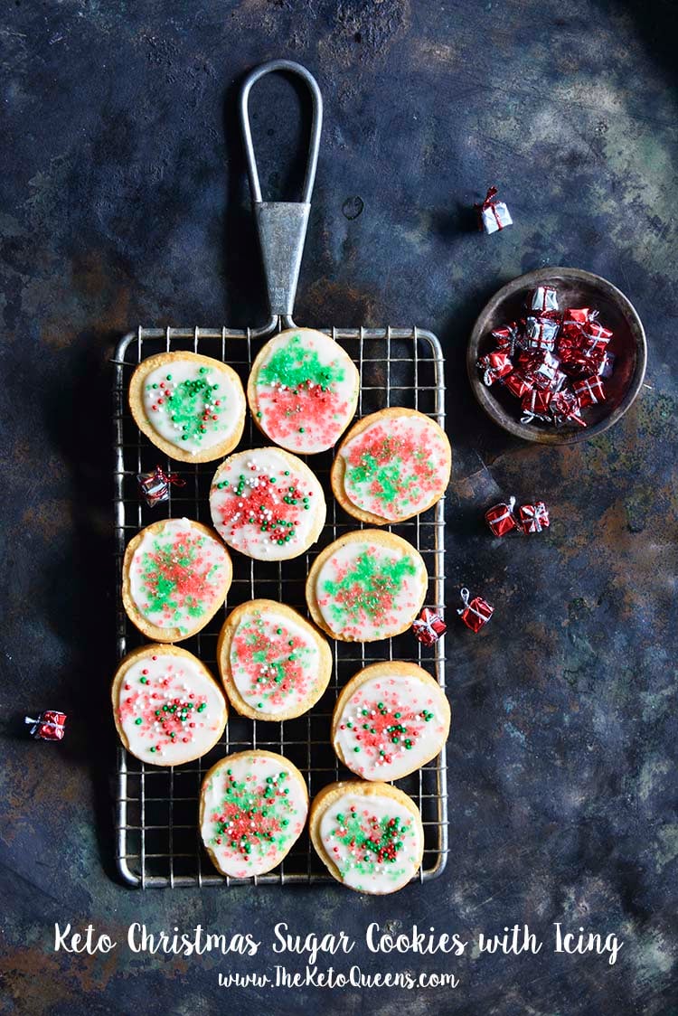 Keto Christmas Sugar Cookies with Icing with Description