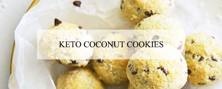 keto coconut cookies banner