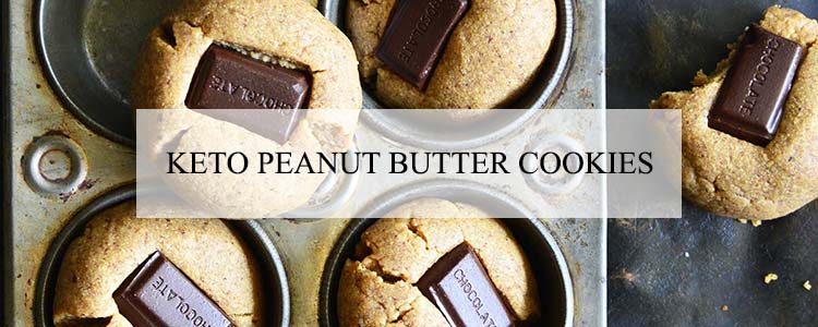keto peanut butter cookies banner