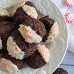 keto peppermint dipped chocolate cookies from homemade heather