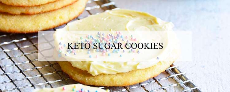keto sugar cookies banner