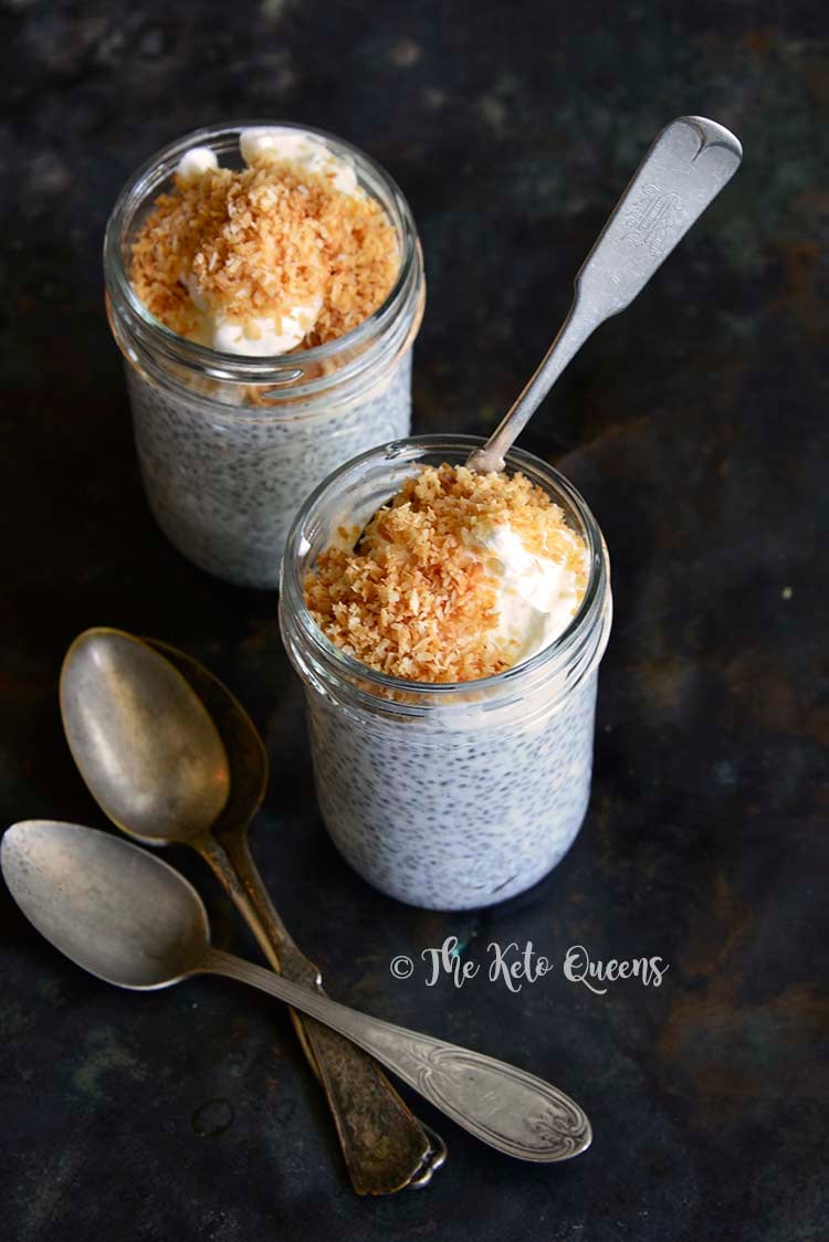 Keto Toasted Coconut Chia Pudding