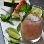 Keto Watermelon Mojitos with Fresh Mint, Watermelon, and Lime