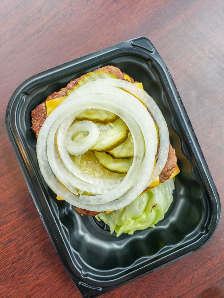 Wendy's keto options - double cheeseburger no bun