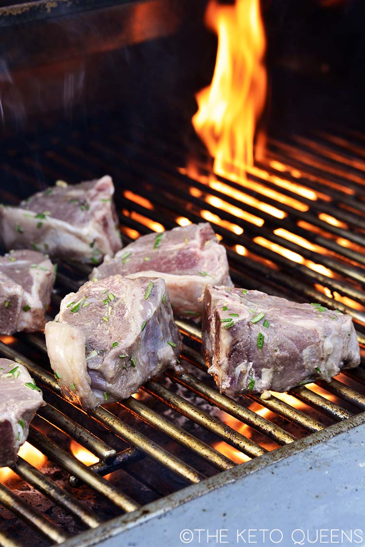 lamb chops on grill