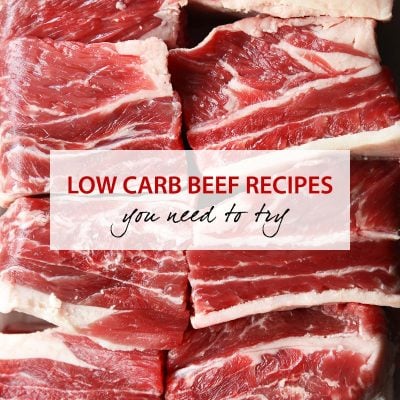 low carb beef recipes featured image