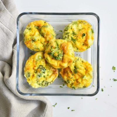 low carb broccoli cheddar egg muffins featured image