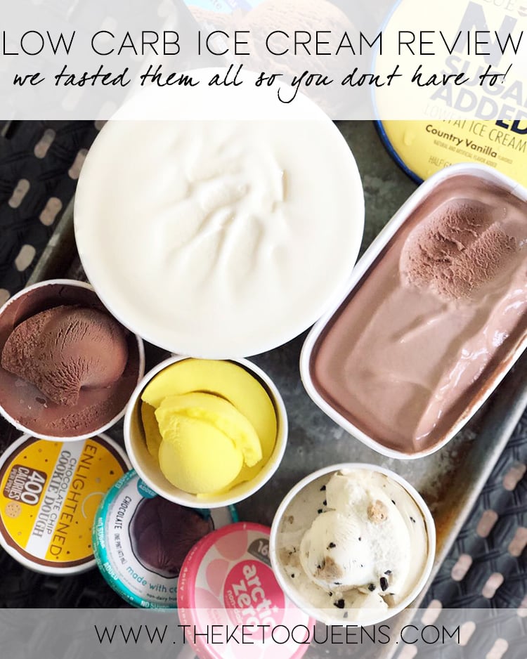 low carb ice cream review graphic