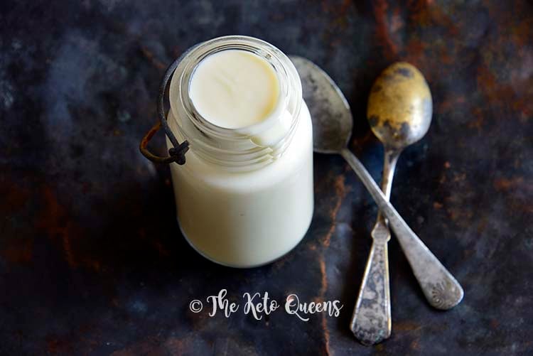 Low Carb Keto Sweetened Condensed Milk Close Up