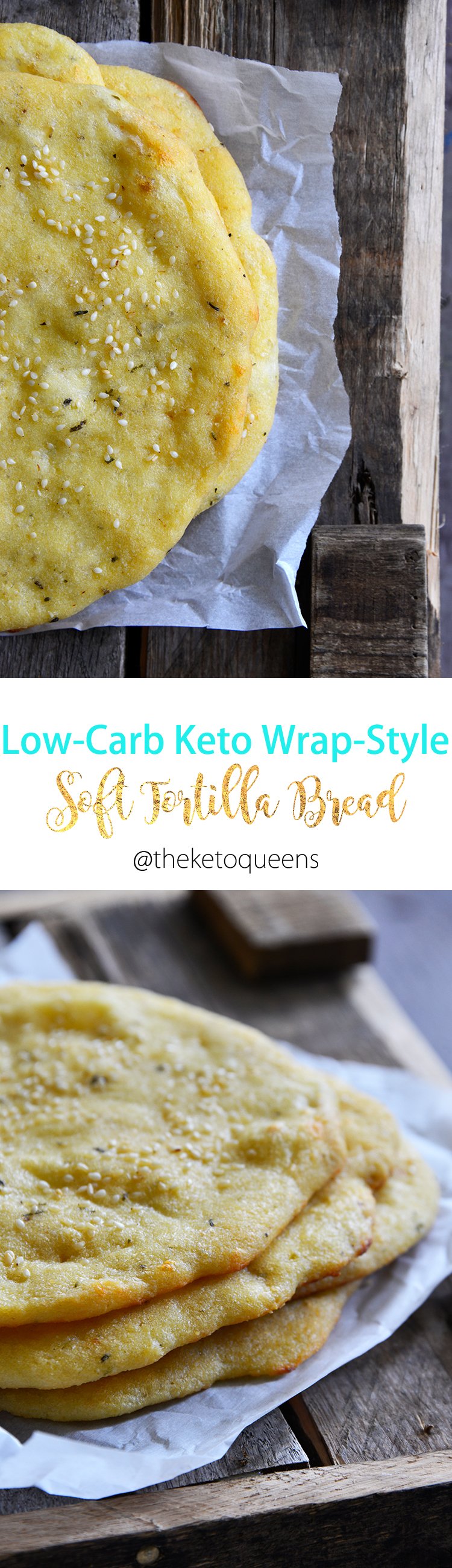 Low Carb Keto Wrap Style Soft Tortilla Flatbread