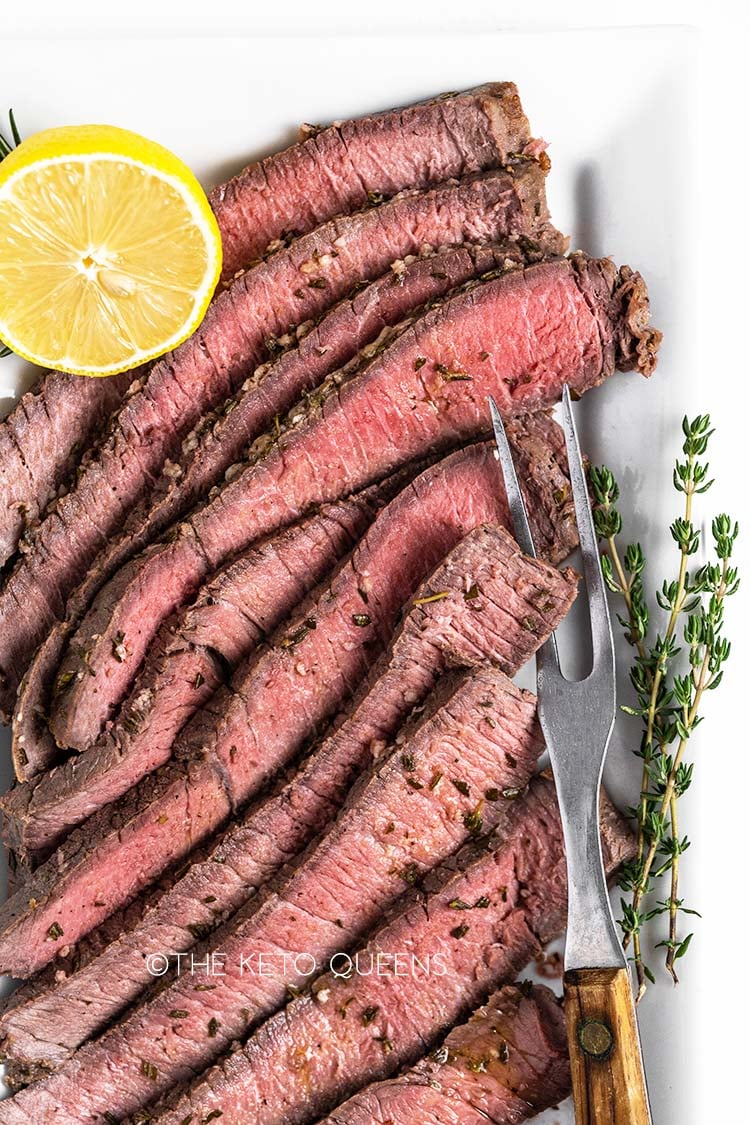 perfectly cooked london broil