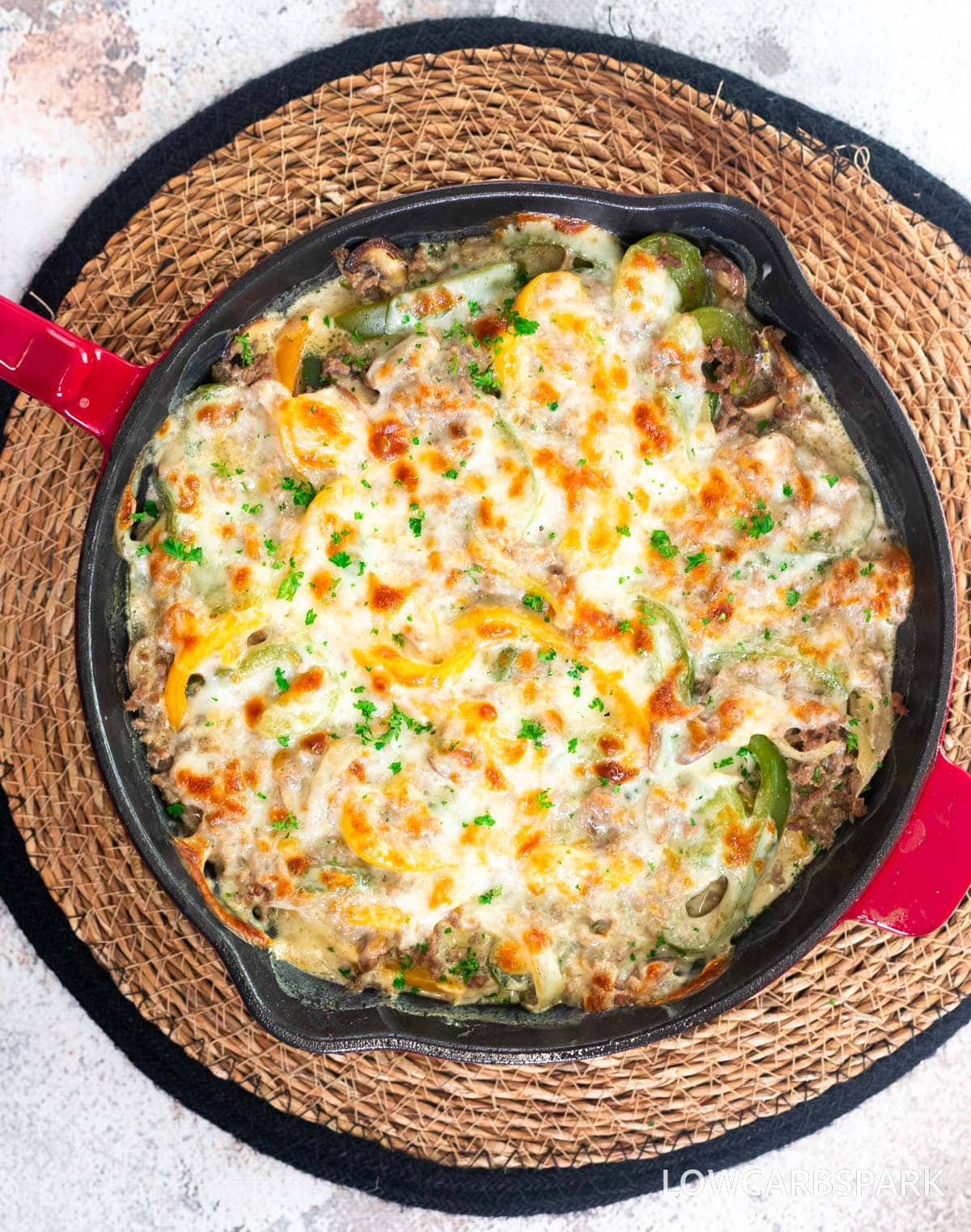 philly cheesesteak casserole