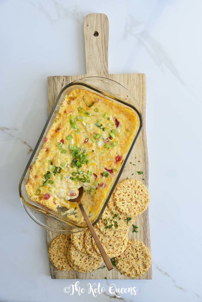 An Easy Pimento Cheese Dip so good you'll want to eat it with a spoon! Bursting with flavor, this savory dip will be a hit at your next party!