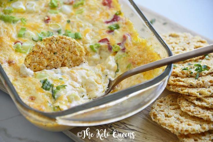 An Easy Pimento Cheese Dip so good you'll want to eat it with a spoon! Bursting with flavor, this savory dip will be a hit at your next party!