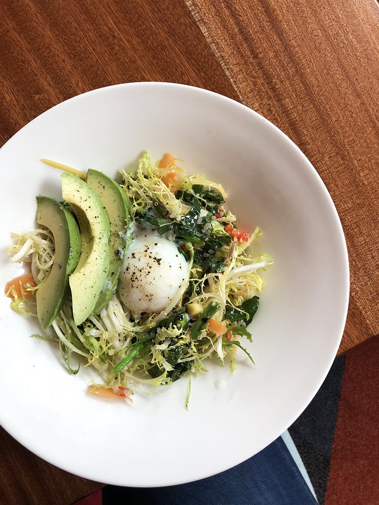 Salad at Maria and Enzos for Brunch