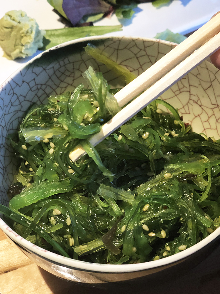seaweed salad at soho sushi