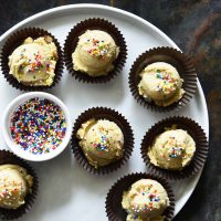 sugar cookie dough fat bombs featured image