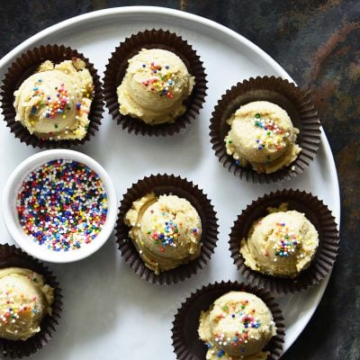 sugar cookie dough fat bombs featured image