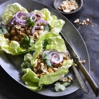 Quick and Easy Thai Turkey Lettuce Wraps.