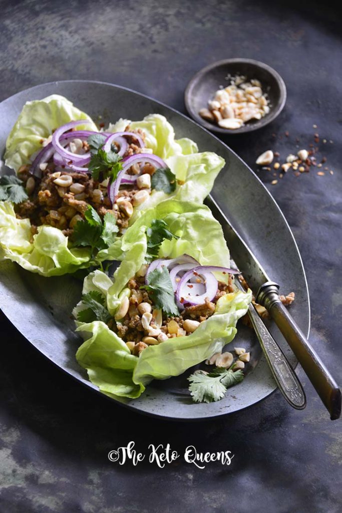 Quick and Easy Thai Turkey Lettuce Wraps.