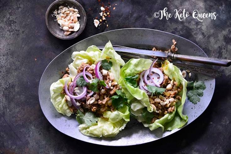 Quick and Easy Thai Turkey Lettuce Wraps.