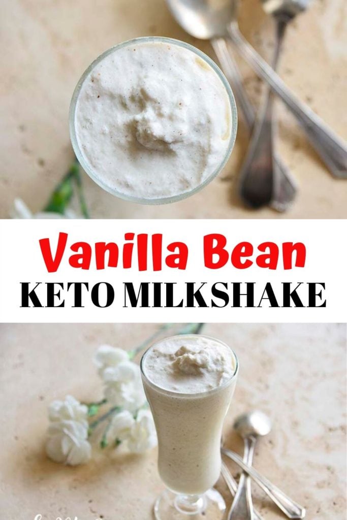 VANILLA BEAN KETO MILKSHAKE PINABLE IMAGE