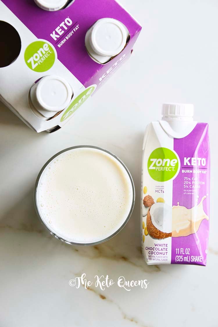 ZonePerfect White Chocolate Coconut with Glass and Carton